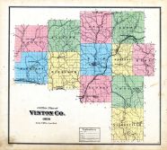County Outline Map, Vinton County 1876